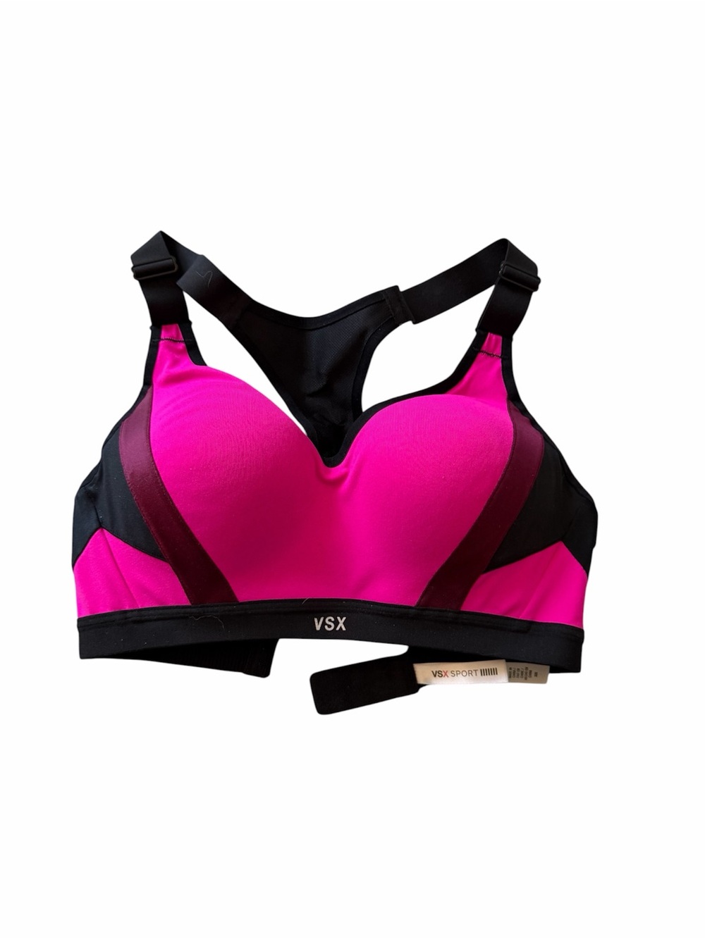 VSX Pink & Black High-Impact Sports Bra